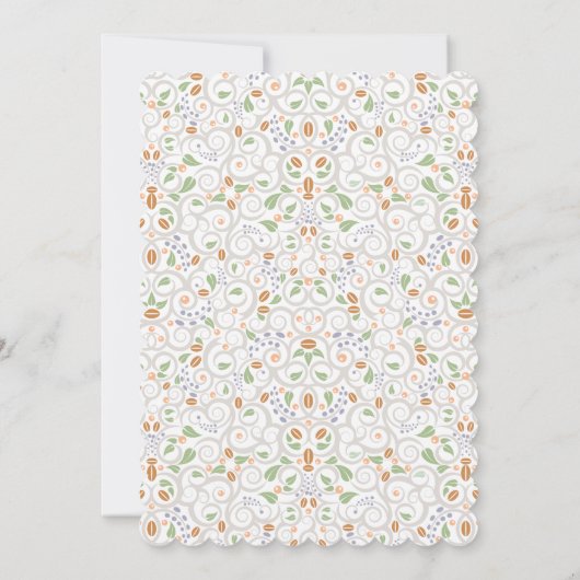 Chalkboard Lacy Teacup Kinderdusche Einladung (Rückseite)