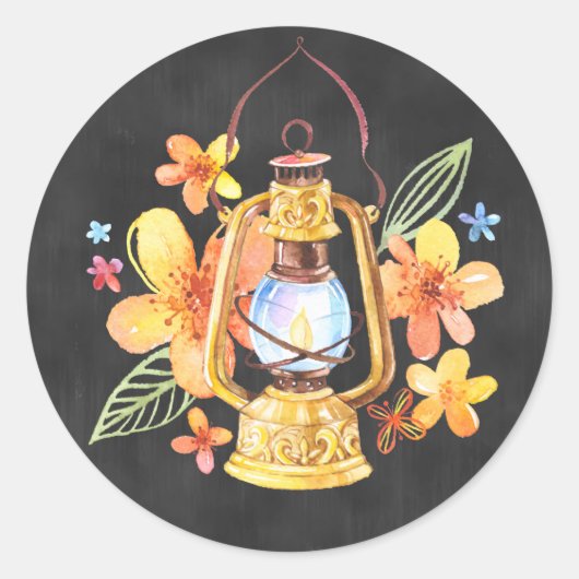 Chalkboard Lantern Sticker (Vorderseite)