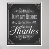 Chalkboard Lassen Sie sich von unserer Liebe nicht Poster (Vorne)