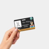 Chalkboard Lehrer ID Abzeichen mit District Siegel Ausweis (Handheld)