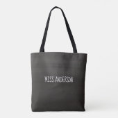 Chalkboard-Lehrer Inspiration-Quote-Typografie Tasche (Rückseite)