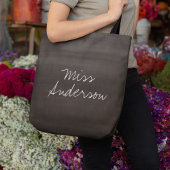 Chalkboard-Lehrer Inspiration-Quote-Typografie Tasche