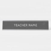 Chalkboard-Lehrer oder Tutor-Schreibtisch Schreibtischnamensplakette (Vorderseite )