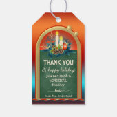 Chalkboard Lehrer Weihnachten Danke, Geschenk-Tag Geschenkanhänger (Rückseite)