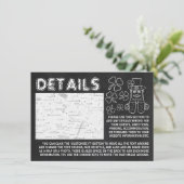 Chalkboard Leprechaun St Patrick's Day Detail Card Einladung (Stehend Vorderseite)