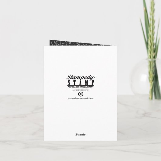 Chalkboard Leprechaun, St Patrick's Day Karte (Rückseite)