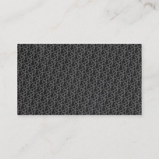 Chalkboard Leprechaun, St Patrick's Day Ticket (Rückseite)