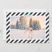 Chalkboard Letting Holiday Foto Card Feiertagskarte (Rückseite)