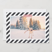 Chalkboard Letting Holiday Foto Card Feiertagskarte (Rückseite)