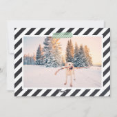 Chalkboard Letting Holiday Foto Card Feiertagskarte (Rückseite)