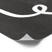 Chalkboard-Liebe ist Sweet Sign Poster (Ecke)