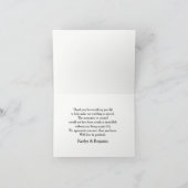 Chalkboard Light Strings Calligraphy Vielen Dank Dankeskarte (Innenseite)