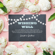 Chalkboard Lights Aqua Hochzeit wünschend gut