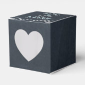 Chalkboard Lights Aqua Mini Hochzeitsdosen Geschenkschachtel (Vorderseite)