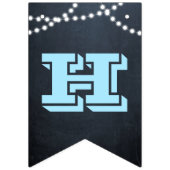 Chalkboard Lights Blue All Ocassion Custom Banner (Zweite Fahne)