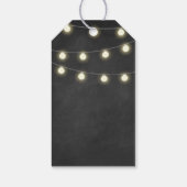 Chalkboard + Lights Brautparty Gefallen Geschenket Geschenkanhänger (Rückseite)
