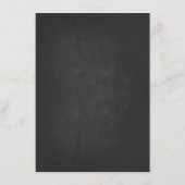 Chalkboard Lights Mason Jars Hochzeitsinformatione Begleitkarte (Rückseite)