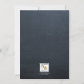 Chalkboard Lights Pink Bat Mitzvah Einladung (Rückseite)