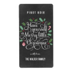 Chalkboard Little Christmas Wine Flasche Labels<br><div class="desc">Mit diesen stilvollen Etiketten können Weinflaschen oder andere Lebensmittel-/Getränkebehälter Ihrer Wahl aufgezogen werden! Besuchen Sie unsere Website unter www.berryberrysweet.com für weitere Designmöglichkeiten.</div>