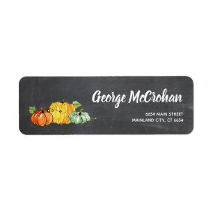 Chalkboard Little Pumpkin Halloween Rücksendeadres