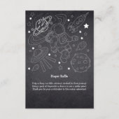Chalkboard Little Space Explorer Kinderdusche Begleitkarte (Vorderseite)