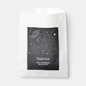 Chalkboard Little Space Explorer Kinderdusche Geschenktütchen (Vorderseite)