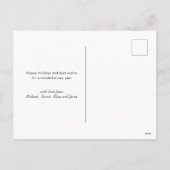 Chalkboard-Logo Frohe Weihnachts-Postkarte Feiertagspostkarte (Rückseite)