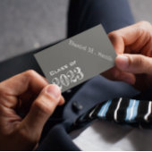 Chalkboard look 2023 - Abschluss name card Visitenkarte