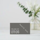 Chalkboard look 2026 - Abschluss name card Visitenkarte (Stehend Vorderseite)