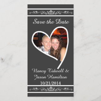 Chalkboard Look Foto Hochzeit Speichern Sie die Da Save The Date
