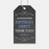 Chalkboard Look - Geburtstagsparty Geschenkanhänger (Vorderseite)
