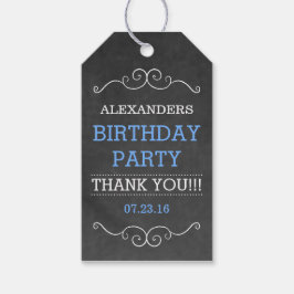 Chalkboard Look - Geburtstagsparty Geschenkanhänger