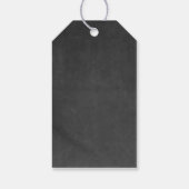 Chalkboard Look - Geburtstagsparty Geschenkanhänger (Rückseite)