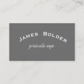 Chalkboard-Look - grau weiß Visitenkarte (Vorderseite)