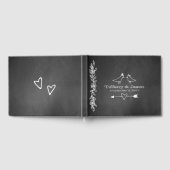 Chalkboard Look Wedding Gästebuch (Voll)