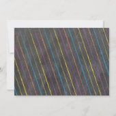 Chalkboard Mad Science Party Geburtstag Einladung (Rückseite)