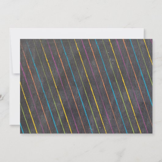 Chalkboard Mad Science Party Geburtstag Einladung (Rückseite)