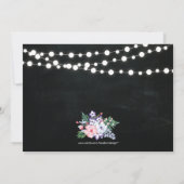 Chalkboard, Mason Jar 60. Geburtstag Einladung (Rückseite)