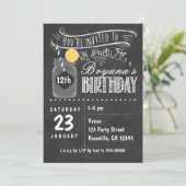 Chalkboard Mason Jar Geburtstagsparty Einladungen (Stehend Vorderseite)