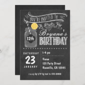 Chalkboard Mason Jar Geburtstagsparty Einladungen (Vorne/Hinten)