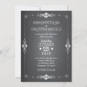 Chalkboard Mason Jar Hochzeit Einladung