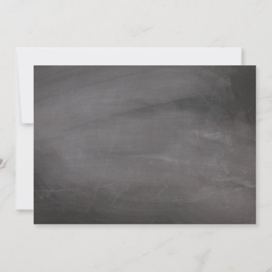 Chalkboard Mason Jar Hydrangeas | SAVE THE DATE (Rückseite)