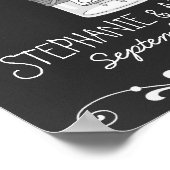 Chalkboard Mason Jar Personalisiert Poster (Ecke)