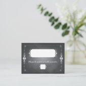 Chalkboard Mason Jar Wedding Seating Platzkarte (Stehend Vorderseite)