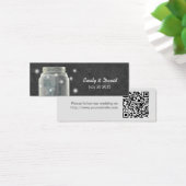 Chalkboard Mason Jar Wedding Website Beipackkarte (Schreibtisch)