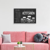 Chalkboard Mason Jars Küche Leinwand (Insitu (Wohnzimmer))