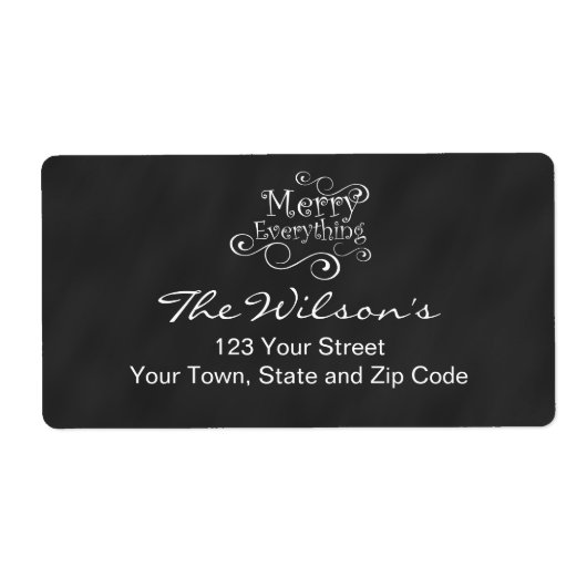 Chalkboard Merry alles (Vorne)