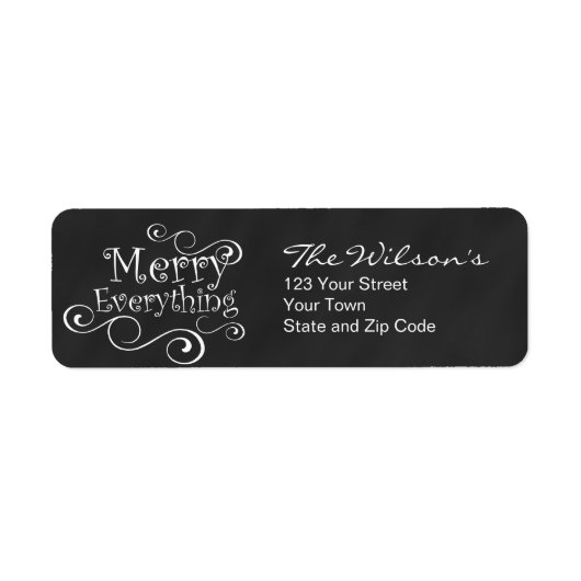 Chalkboard Merry alles (Vorne)
