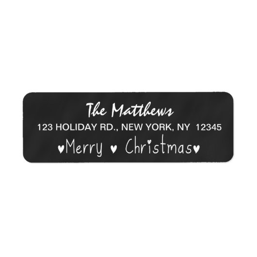 CHALKBOARD MERRY HOLIDAY GREETING (Vorne)