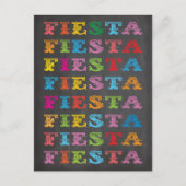Chalkboard Mexican Fiesta Postkarte (Vorderseite)
